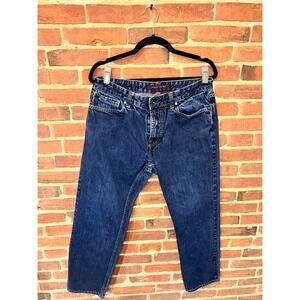 Vintage Tommy Hilfiger Men's Straight Leg Denim Blue Jeans 32x30 Working Boot